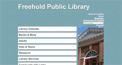 Desktop Screenshot of freeholdpubliclibrary.org